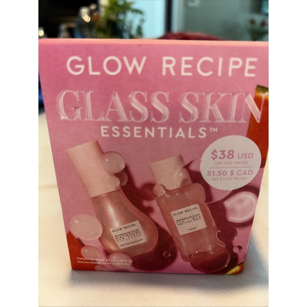 Glow Recipe Watermelon Glow Hydrating Face Set Tight Toner & NiacinamiDrew Drops
